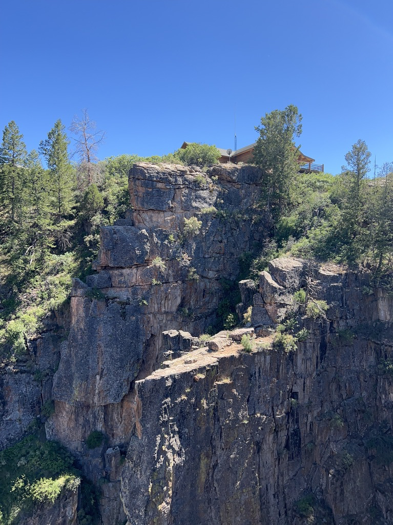 Looking back up to the South Rim Visitor Center