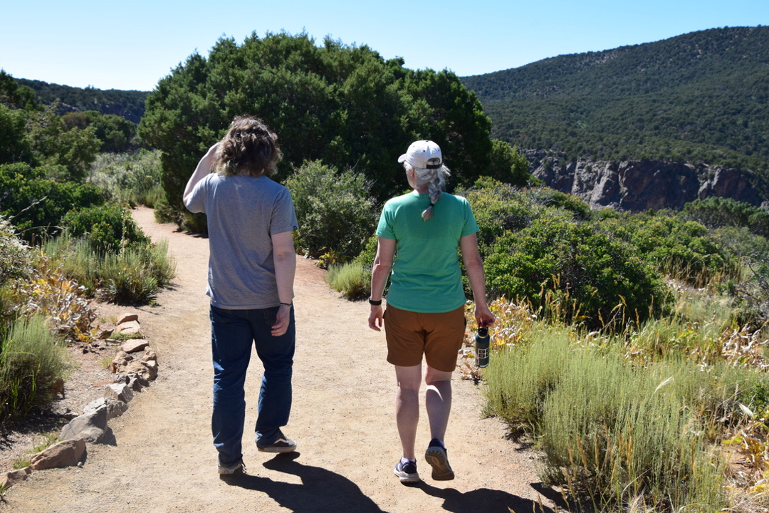 Walking down to Painted Wall View