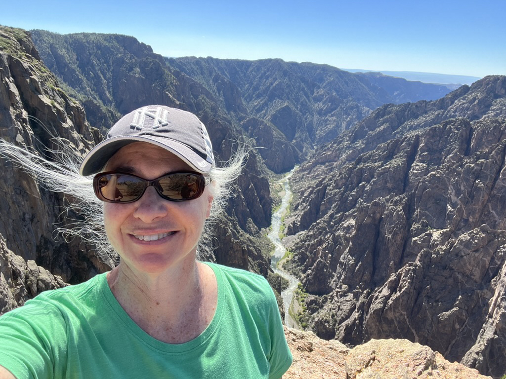 The Gunnison River far below at Dragon Point