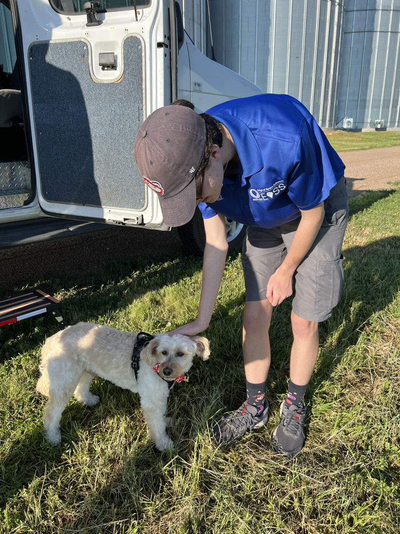 Ted made a friend at the balloon launch