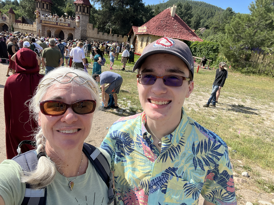 Mom and Ted at the Renaissance Festival