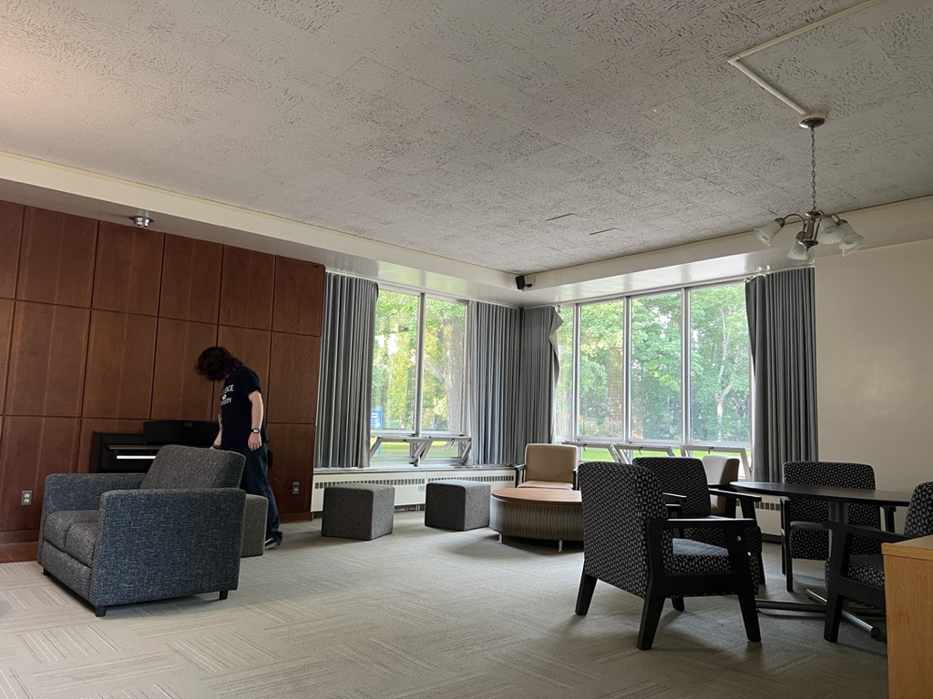 One of the dorm lounges