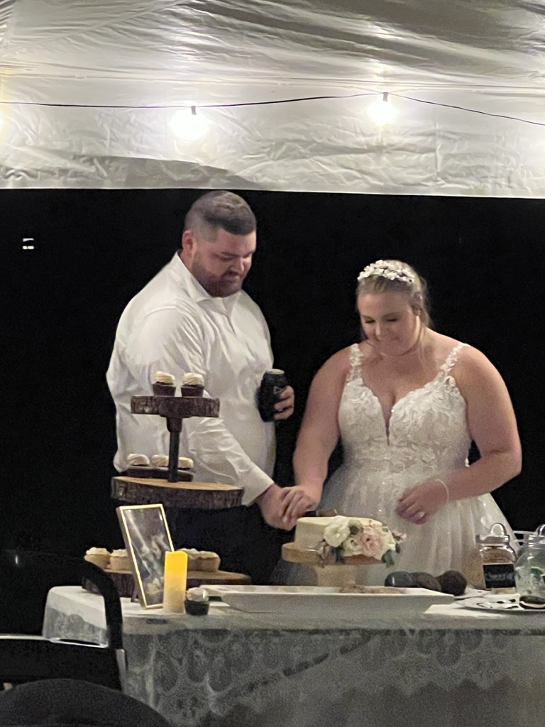 Cutting the cake