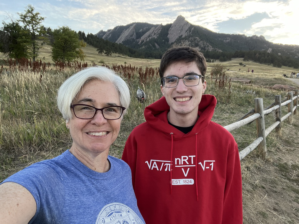 Flatirons view before we see Billy Bragg in concert