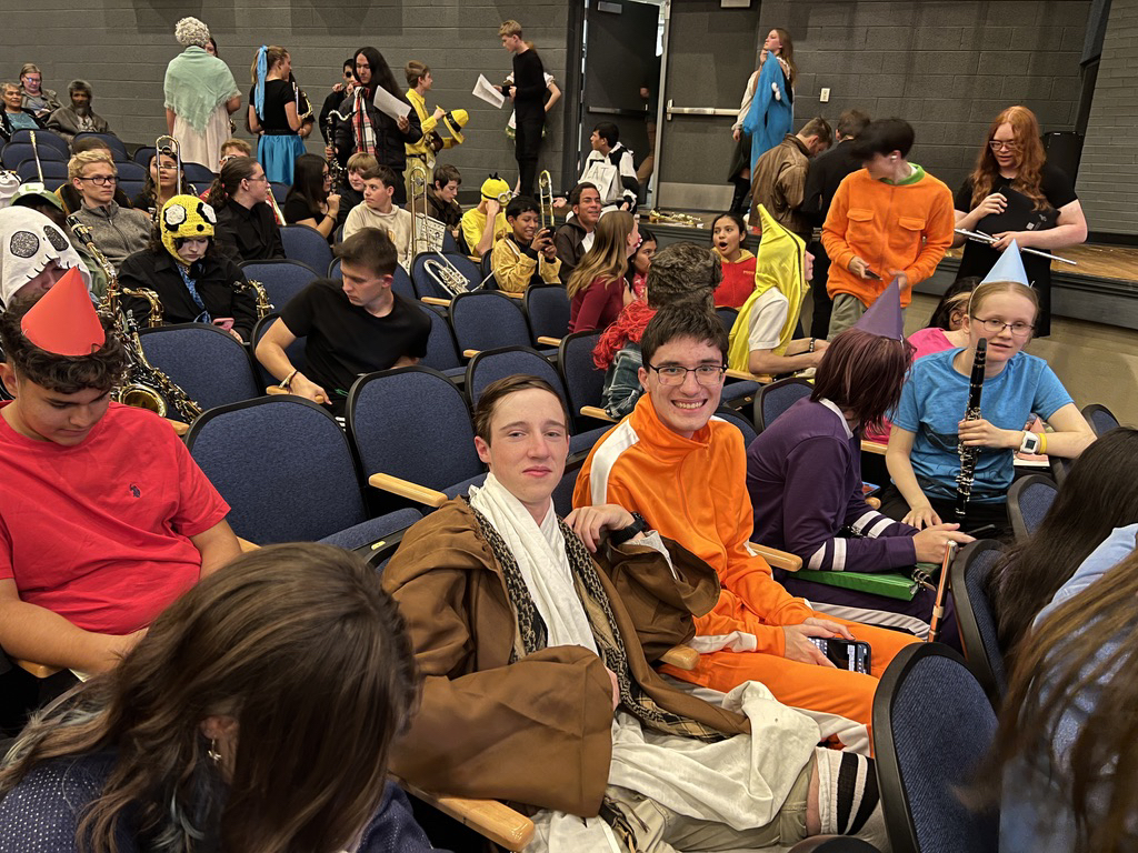 Before the band Halloween concert