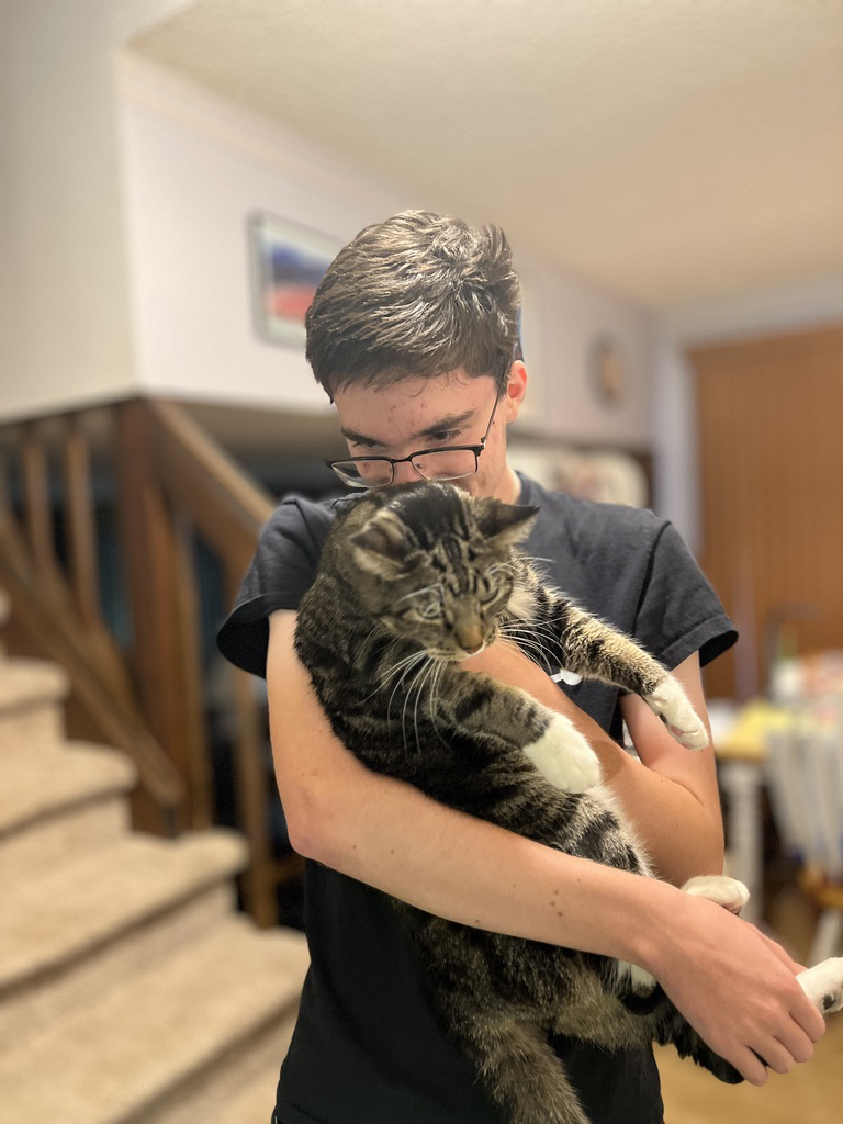 David gets a kiss