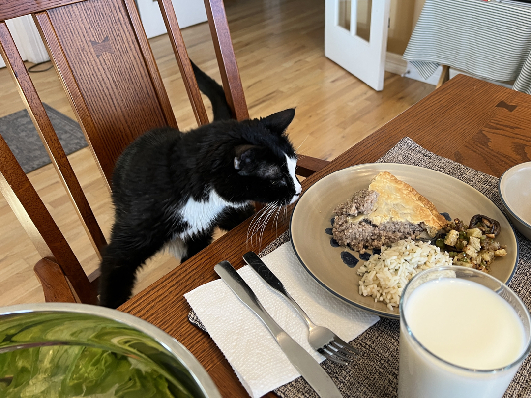 Away from my pork pie!