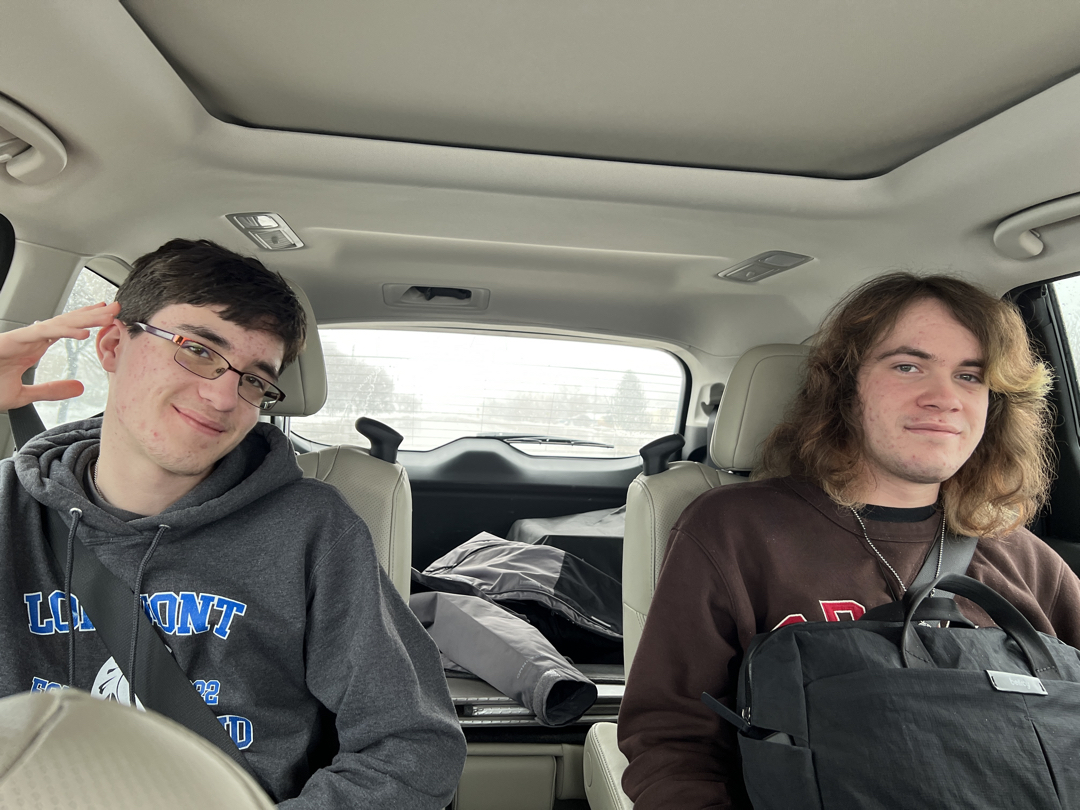 Tim's home for Spring Break!