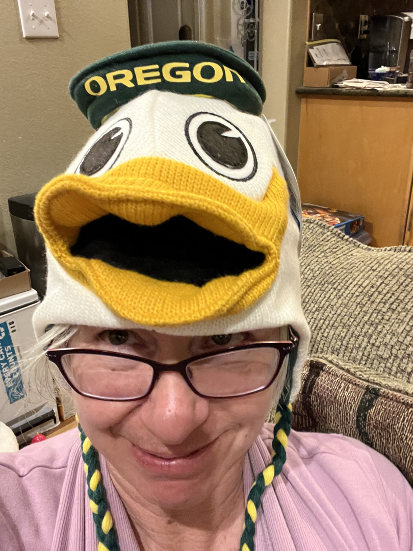 Thanks for the terrifying hat, Ted