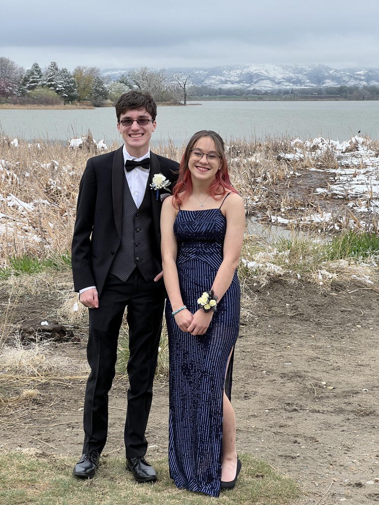 Ted and his prom date, Kayla