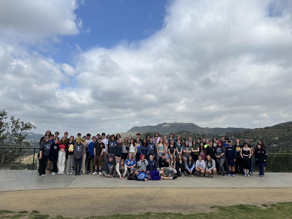 Band kids and the Hollywood sign