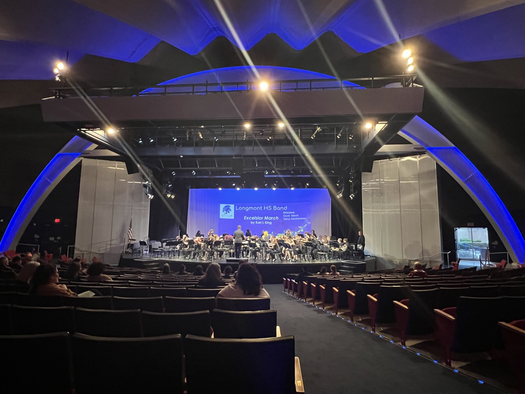 Longmont High School Band performing in Culver City