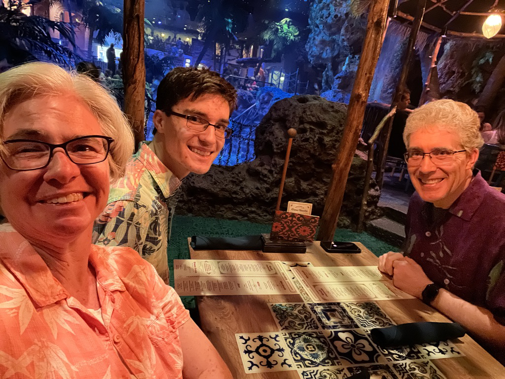 Ready for dinner and a (diving) show