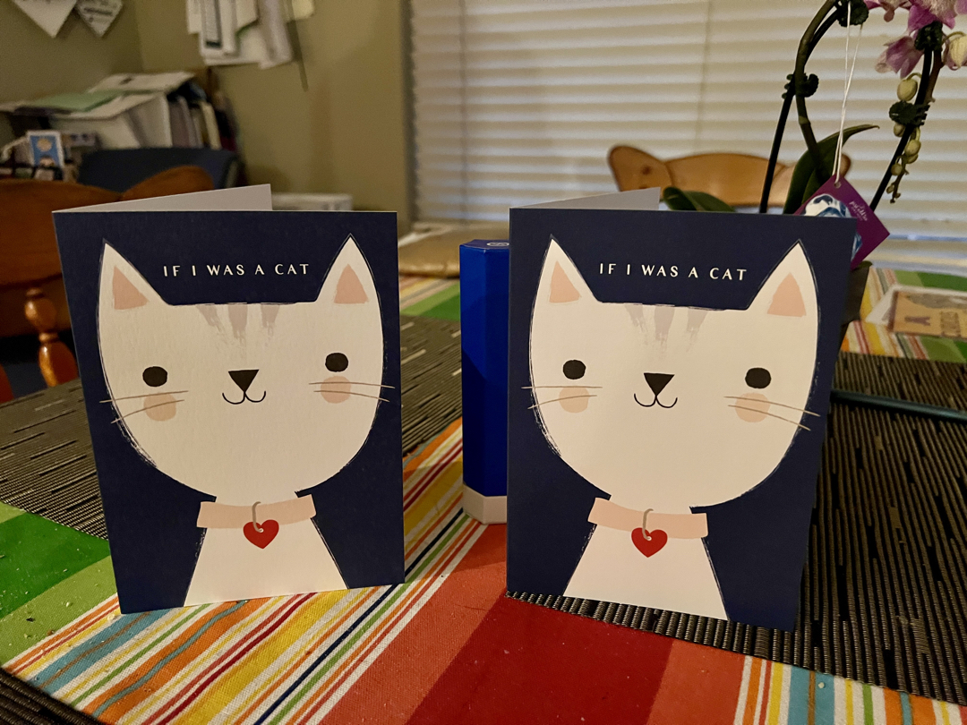 Great minds think alike - matching anniversary cards