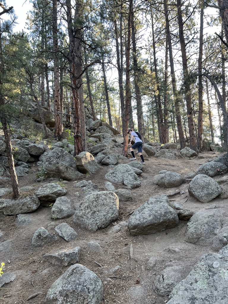 Ted ascends before we turn around