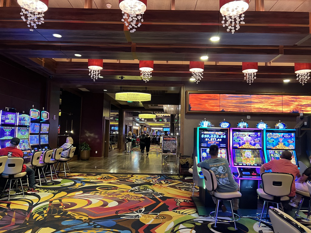 Strolling through a casino