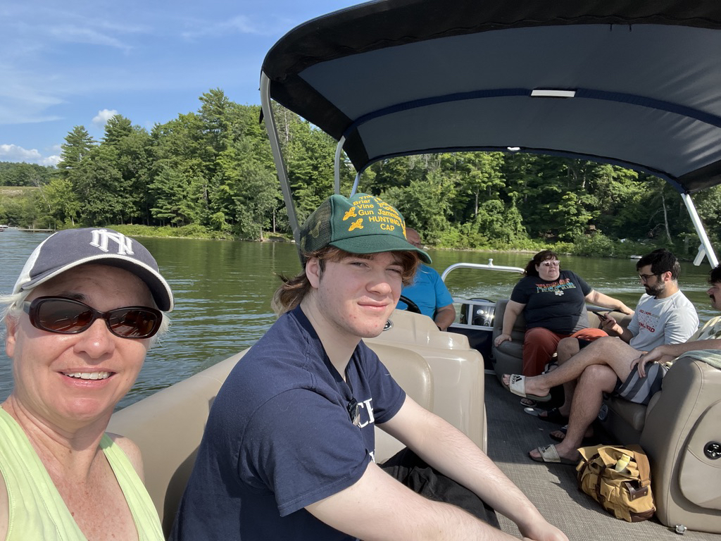 We're on a boat!