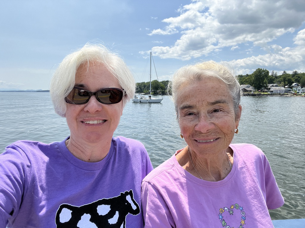 On the ferry