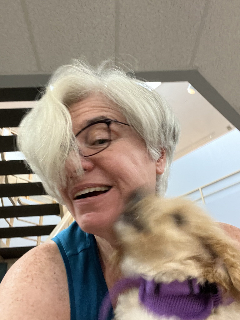 I met a puppy at work