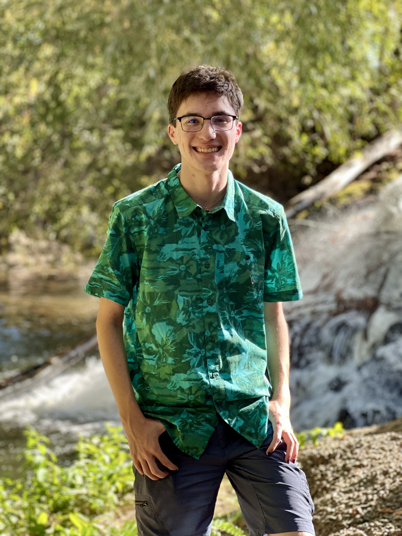 By the waterfall