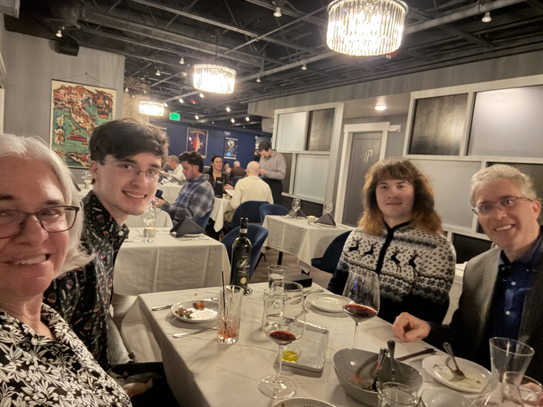 Out for a nice dinner at Fortezza's