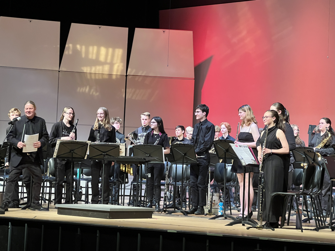 Nearing the end of high school band concerts