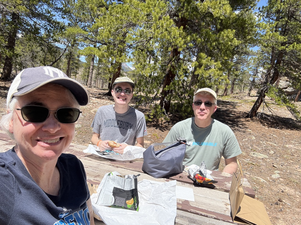 Mother's Day picnic along the Peak to Peak Highway