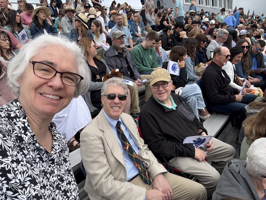 We're in the stands