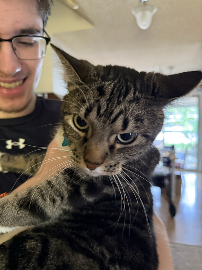 David is happy to see us!