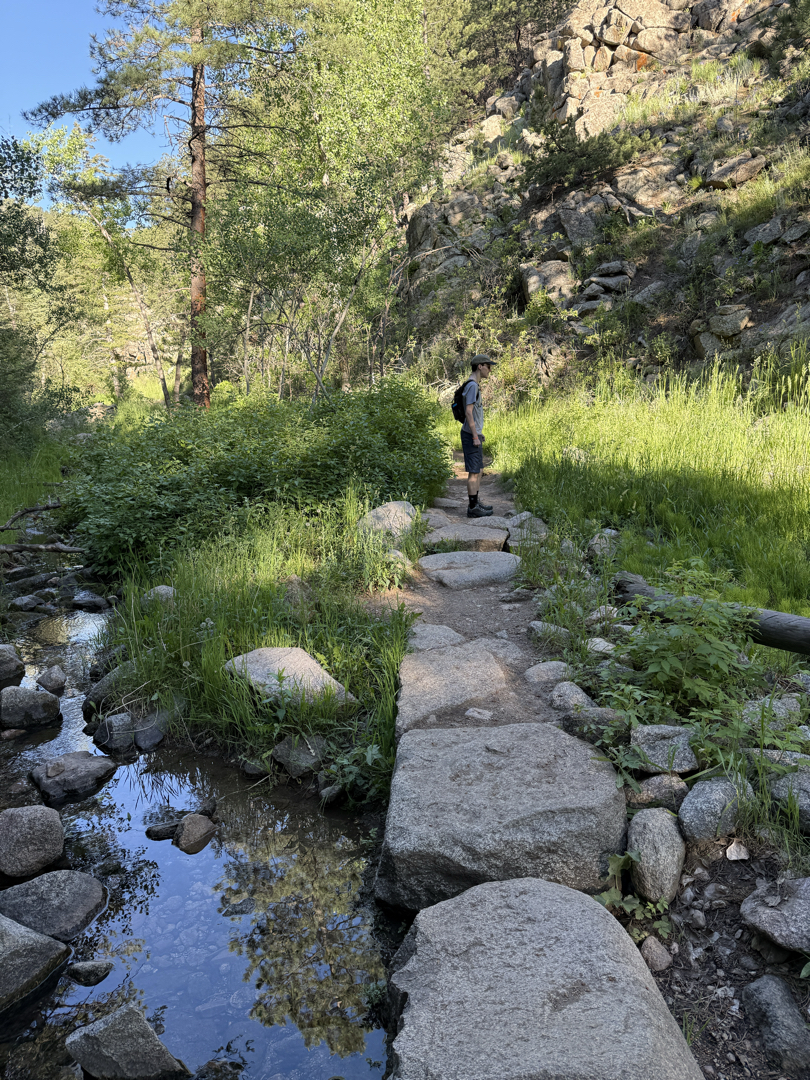Ted on the Anne U. White Trail