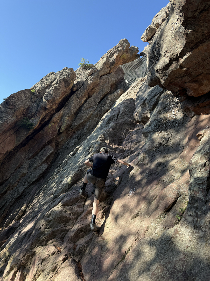Ted tries a scramble