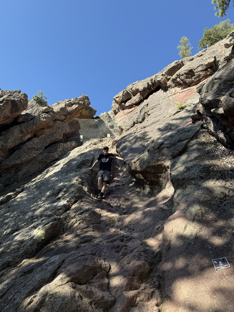 Part way up the scramble