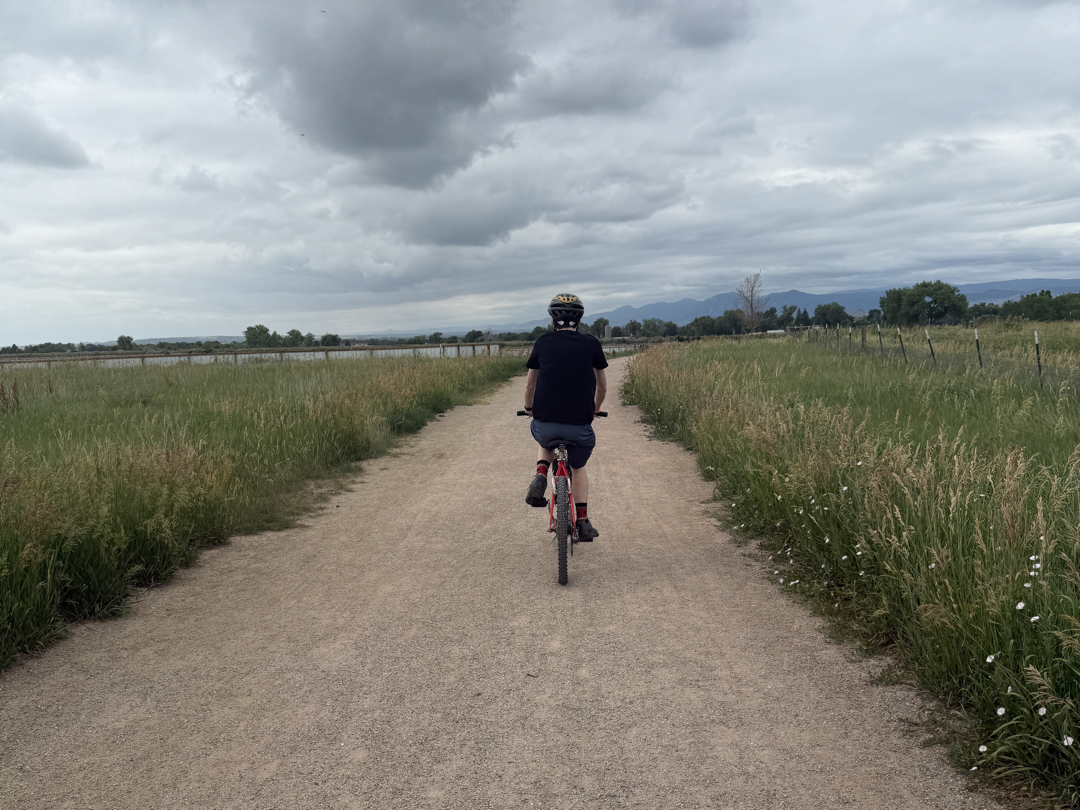 Biking around McIntosh Lake