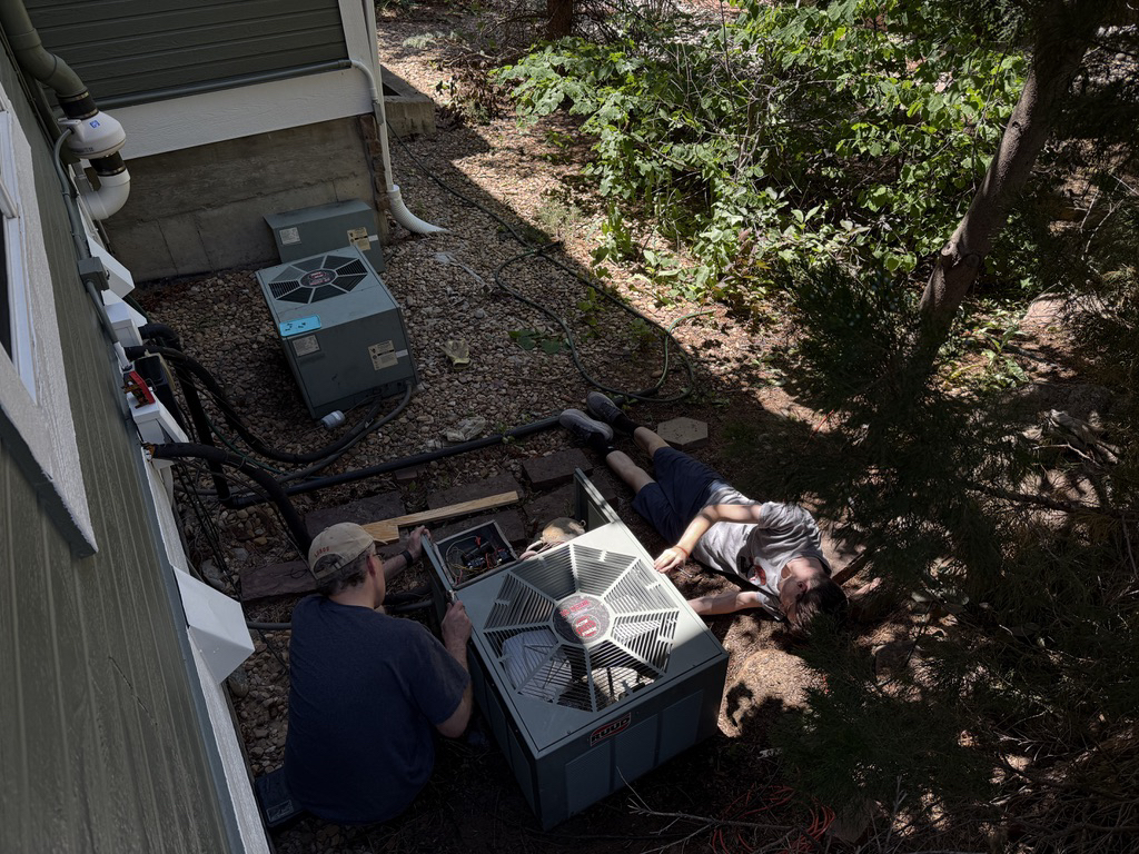 Cleaning the air conditioners