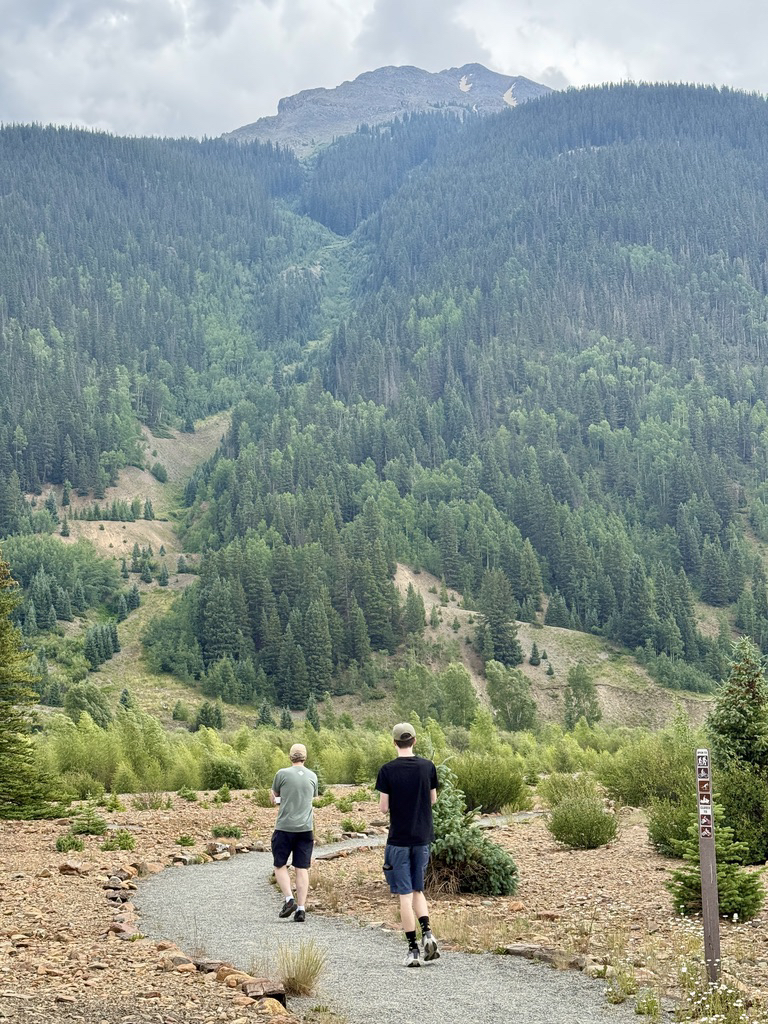 Strolling along the path in Silverton