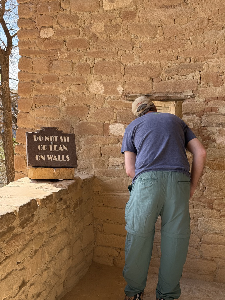 Jeff peeks into the second chamber