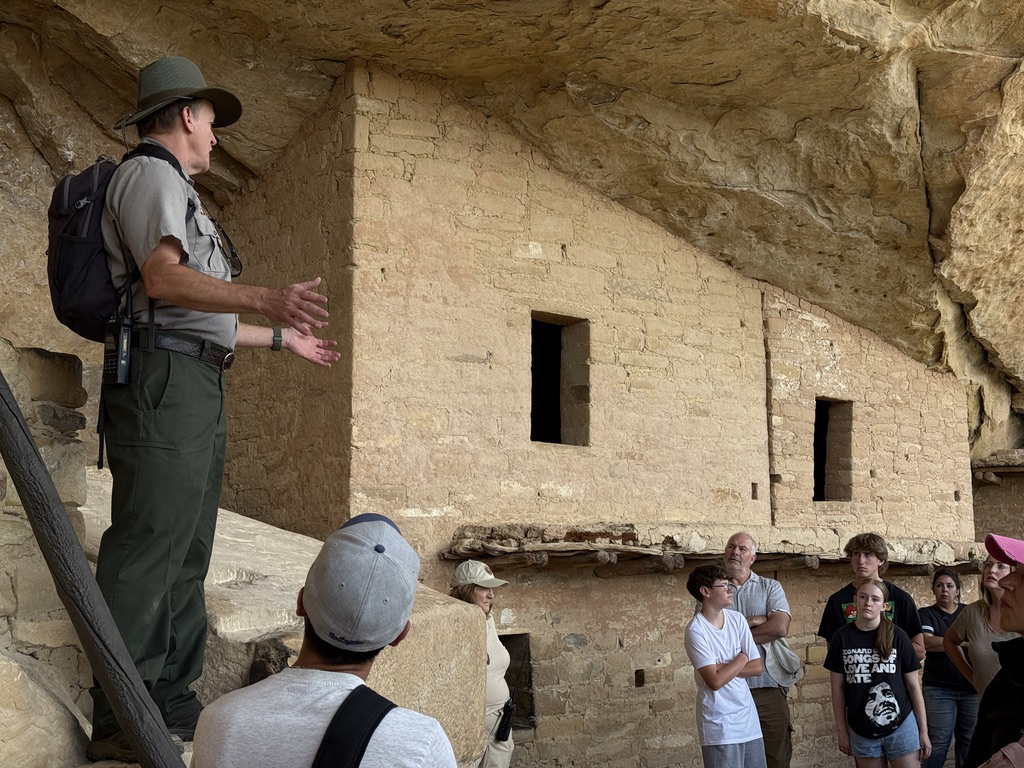 Ray the ranger tells us about the life of the Ancestral Puebloans