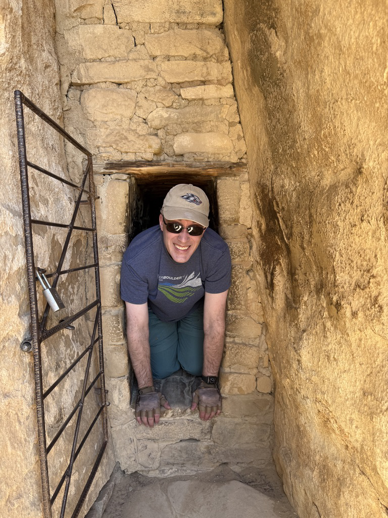 Jeff exits the tunnel