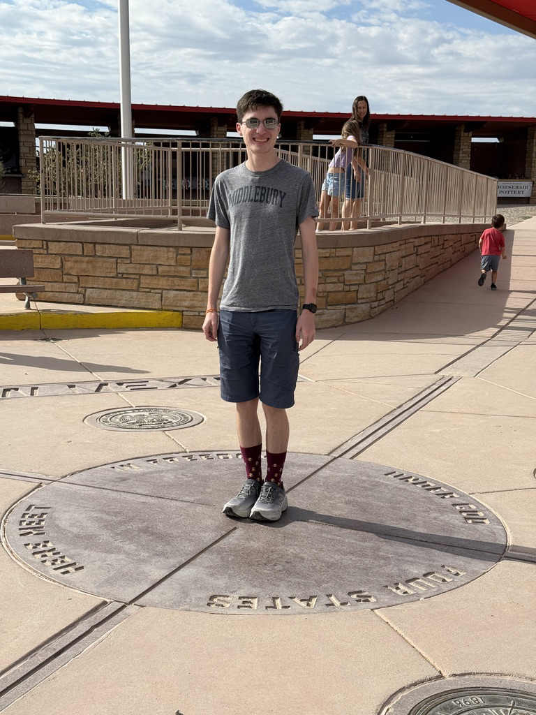 Ted is standing in CO, NM, AZ and UT!