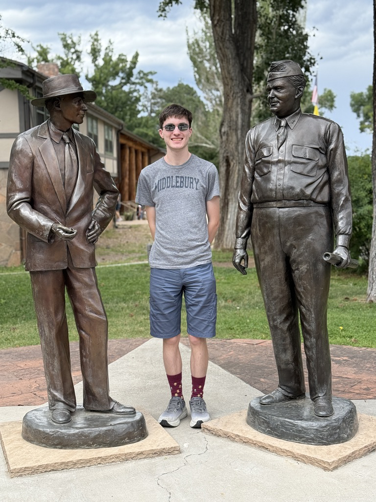Dr. Robert Oppenheimer, Ted, and General Leslie Groves