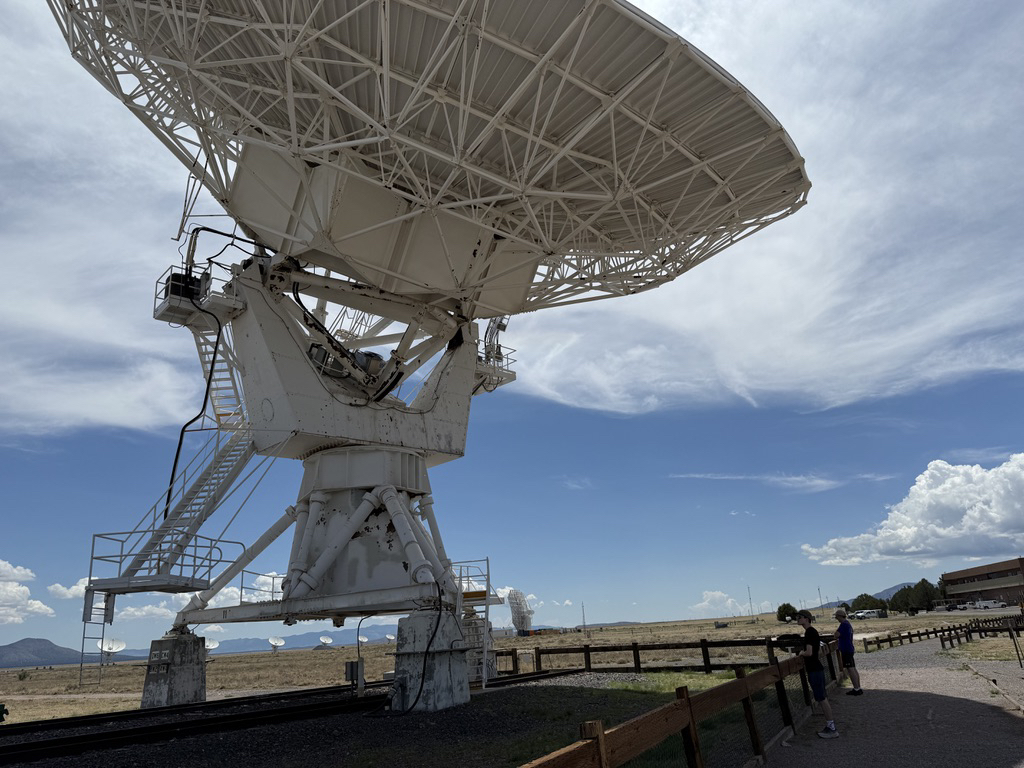 Shaded by the dish