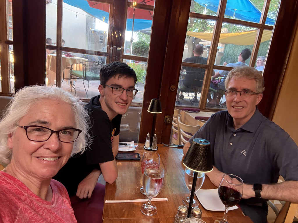 Dinner back in Santa Fe - excellent Italian food!