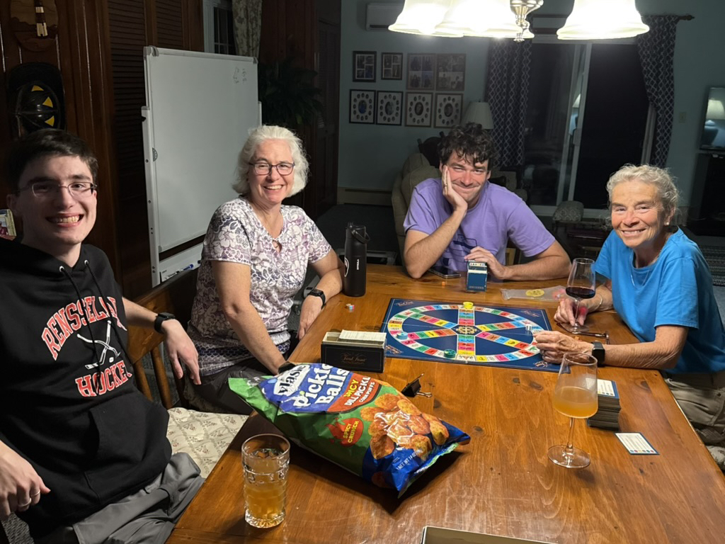 Trivial pursuit at Memere's house