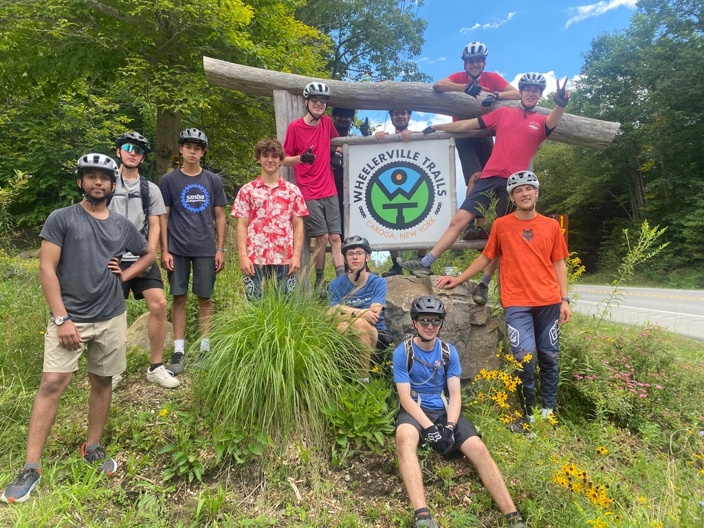 Ted's group from his campking/biking adventure