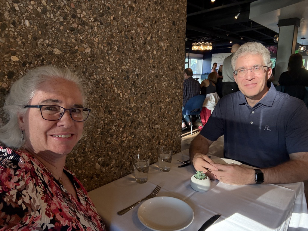 Living large without kids, out for a nice Italian dinner